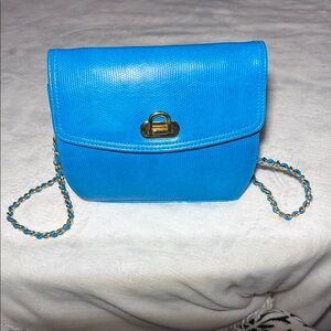 NWOT Vintage Tandem Bags Of California Blue Crossbody Bag